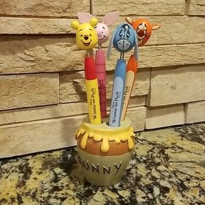 Winnie The Pooh Wood Pen Set